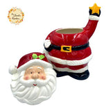Christmas Santa (Full Body) Porcelain Containers with Lid