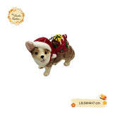 Christmas Santa Dog Porcelain Christmas Tree Hanging Decorations