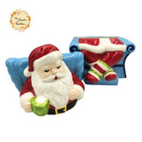 Christmas Santa (Full Body) Porcelain Containers with Lid