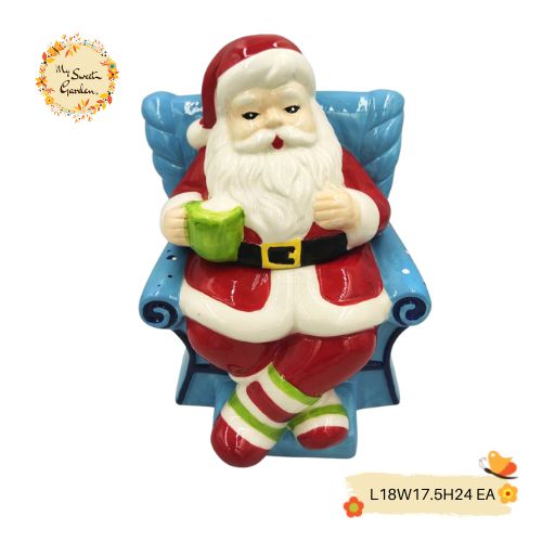 Christmas Santa (Full Body) Porcelain Containers with Lid