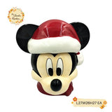 Christmas Santa Mickey Porcelain Container with Lid