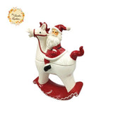 Christmas Santa Rocking Horse Containers with Lid