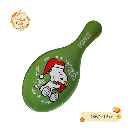 Christmas Snoopy (Spoon-shaped) Porcelain Serving Plate