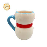 Christmas Snowman Porcelain Cups