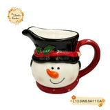 Christmas Snowman Porcelain Jugs