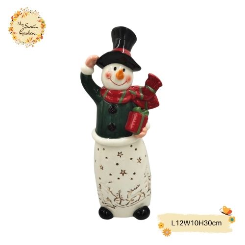 Snowman Porcelain LED Large Decorations