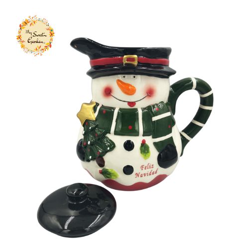 Christmas Snowman Porcelain Jugs