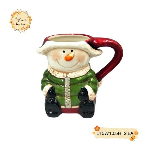 Christmas Snowman Porcelain Cups