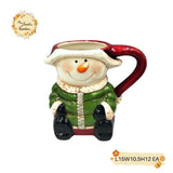 Christmas Snowman Porcelain Cups