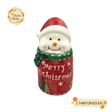 Christmas Snowman (Full Body) Porcelain Containers with Lid