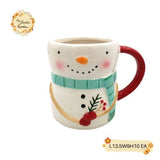 Christmas Snowman Porcelain Cups
