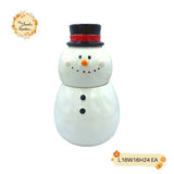 Christmas Snowman (Full Body) Porcelain Containers with Lid