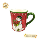 Christmas Snowman Porcelain Cups