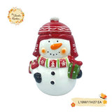 Christmas Snowman (Full Body) Porcelain Containers with Lid