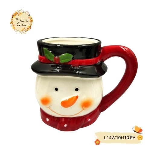 Christmas Snowman Porcelain Cups