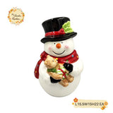 Christmas Snowman (Full Body) Porcelain Containers with Lid