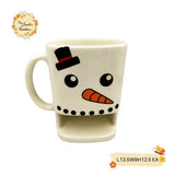 Christmas Snowman Porcelain Cups