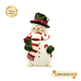 Christmas Snowman (Full Body) Porcelain Containers with Lid