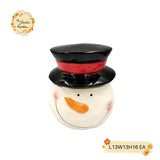 Christmas Snowman Porcelain Containers with Lid