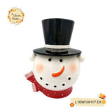 Christmas Snowman Porcelain Containers with Lid