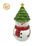 Snowman  (Full Sized) LED Porcelain Containers with Lid