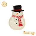 Christmas Snowman Porcelain Plates