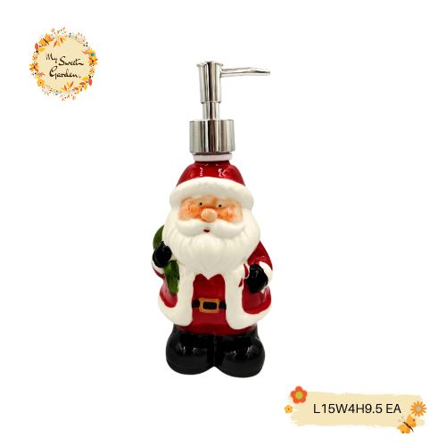 Christmas Santa Porcelain Soap Dispenser