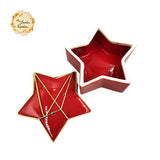 Christmas Star Porcelain Containers with Lid