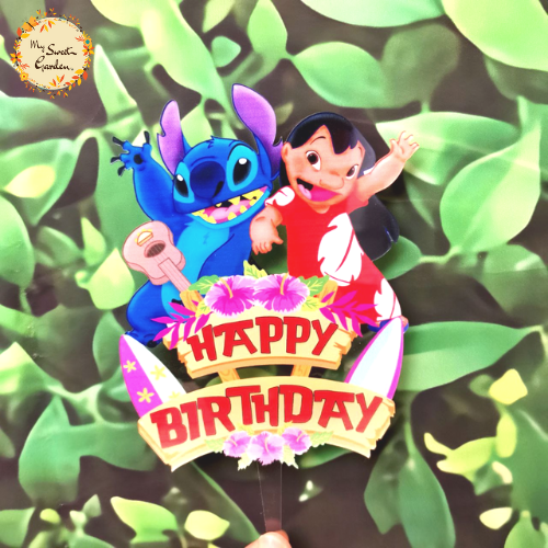 Lilo and Stitch Happy Birthday Insert