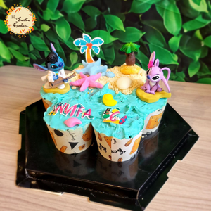 Stitch and Angel Pull-Apart Cupcakes