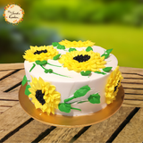 Sunflower Artistic Cake