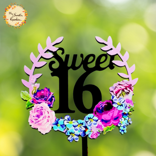 Sweet 16/18/21 Happy Birthday Acrylic Insert