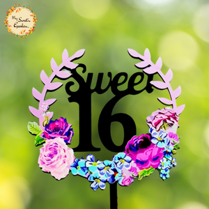 Sweet 16/18/21 Happy Birthday Acrylic Insert