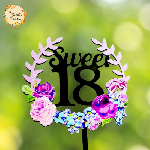 Sweet 16/18/21 Happy Birthday Acrylic Insert