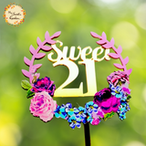 Sweet 16/18/21 Happy Birthday Acrylic Insert