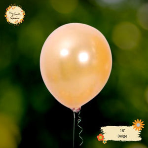 [UNO] Beige Helium Latex Balloon