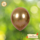 [UNO] Chrome Bronze Helium Latex Balloon