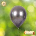 [UNO] Chrome Silver Helium Latex Balloon