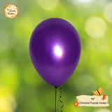 [UNO] Chrome Purple Violet Helium Latex Balloon