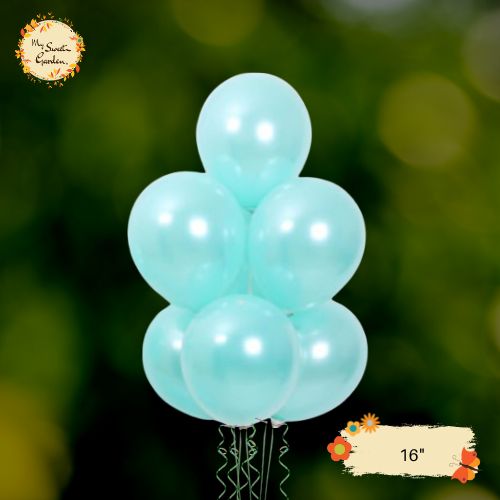 [UNO] Turquoise Helium Latex Balloon