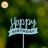Banner Happy Birthday Acrylic Insert