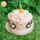 Brietta Unicorn Artistic Cake with Chocolate Wide Eyes