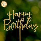 Cursive Happy Birthday Acrylic Insert