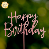Cursive Happy Birthday Acrylic Insert