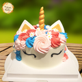 Tiffany Unicorn Artistic Cake (Floral, Blue, Pink, Red)