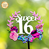 Sweet 16/18/21 Happy Birthday Acrylic Insert