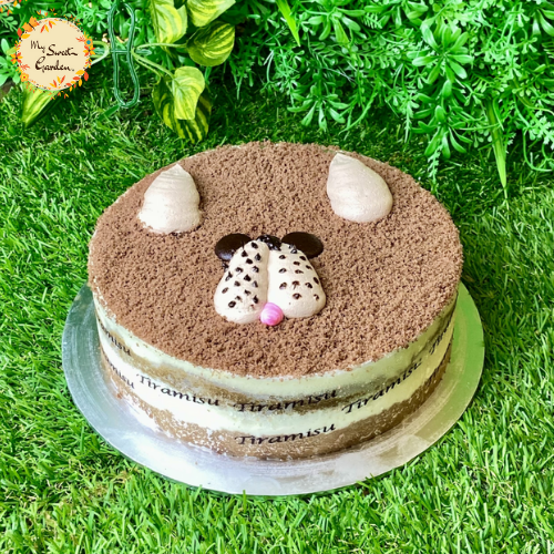 Doggy Tiramisu Mousse Artistic Cake