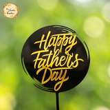Circular Happy Father's Day Acrylic Insert