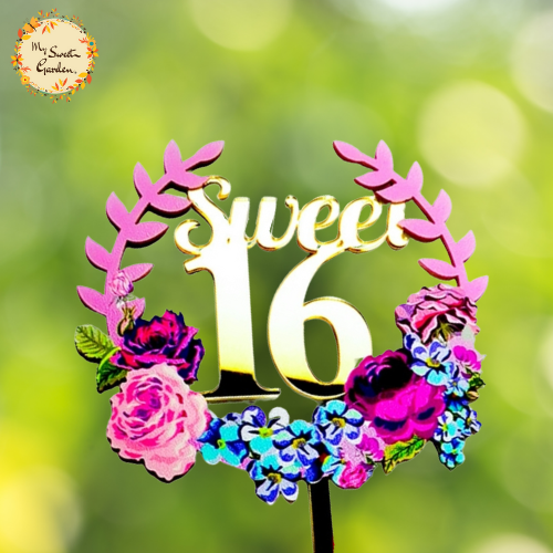 Sweet 16/18/21 Happy Birthday Acrylic Insert