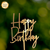 Cursive Happy Birthday Acrylic Insert